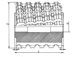For spline shafts with parallel side
