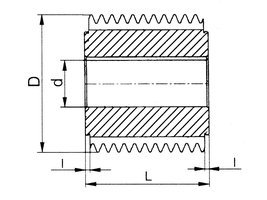 Hobs for spur gears under 1 Module ISO 2490
