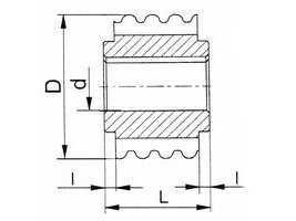 Hobs for gear belt pulley with HTD profile