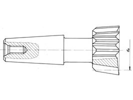 Shank type according to DIN 1828